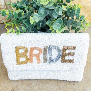 Bride Clutch/Purse in Seed Bead